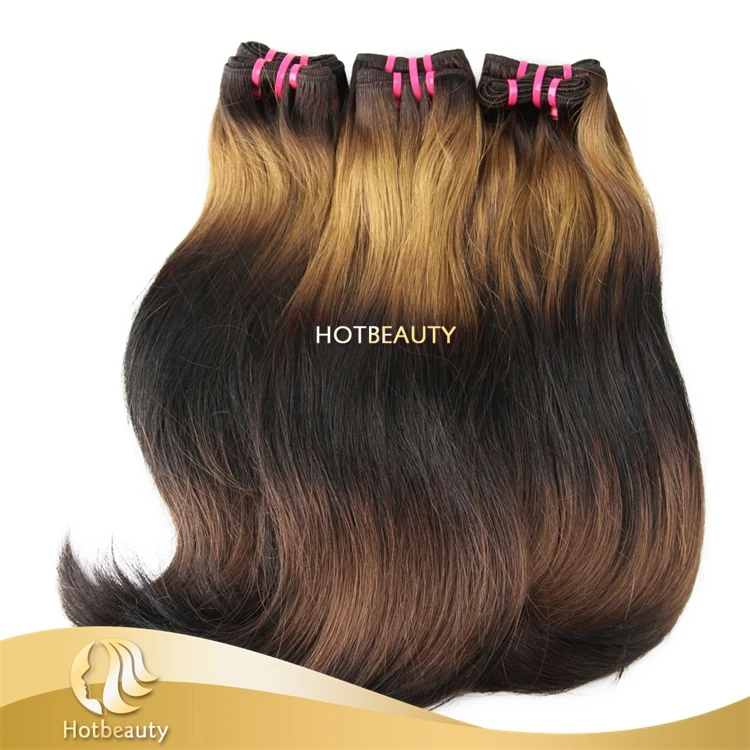 

New Arrived 5 Tone Super Double Drawn Colored Brazilian Hair Weave, N/a
