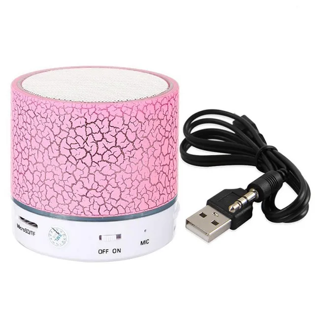 2017 LED Portable Mini Speakers Wireless Speaker With TF USB FM Radio - ANKUX.COM