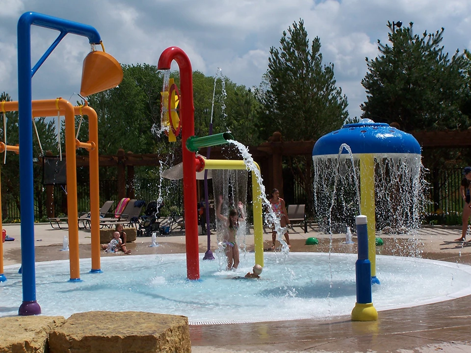 water Splash pad aquatic play equipment for water park pool