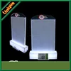 New products 2016 transparent acrylic table stand menu holder with LED base