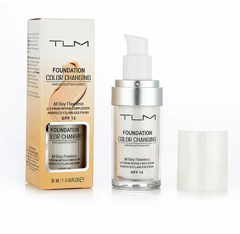 

30ml TLM Color Changing Liquid Foundation Makeup Change To Your Skin Tone By Just Blending, N/a