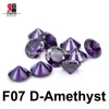 Favorites Compare Small Size Round checker CZ loose gemstone best dark amethyst gemstone