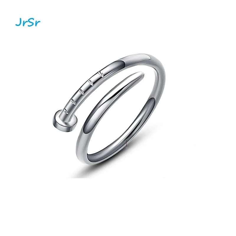 

Luxury jewelry 18 k gold adjustable CLOU Nail ring for men and women