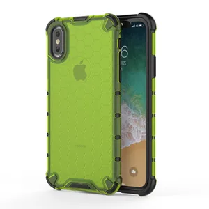 Honeycombed Shockproof TPU Phone Case iPhone X Max XR