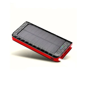 24000mAh Solar Power Bank 3 USB Ports LED Light