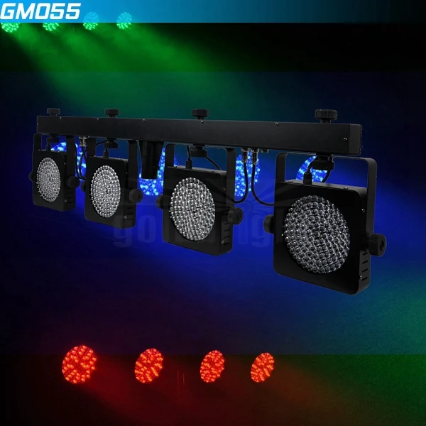 Dj Lights Led Par Bar,Flat Par X 4 Led Bar Light,Multi Color Led Par