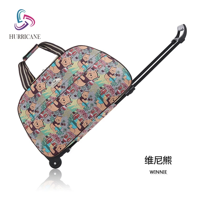 

Office School Big Trolley Travel Bag with 2 Wheel, Blue, pink, brown, black,customized color