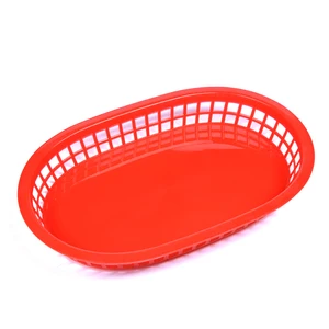 Image of Food Grade Plastic French Fries Basket Fast Food Baskets