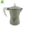 marble coating aluminium coffee maker with induction bottom