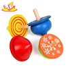 New hottest 4 in 1 educational toy wooden spin top for children W01B077