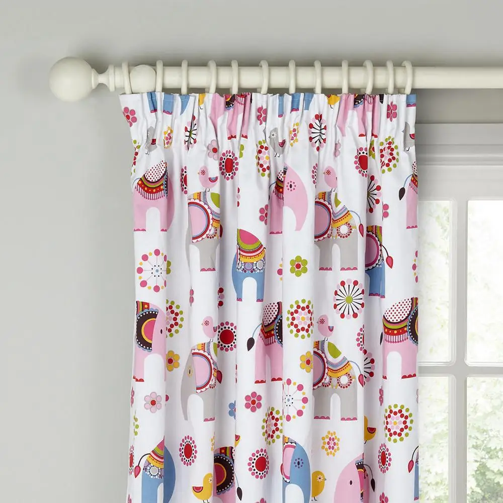 
design printed classic home decoration blackout fabric curtain for young living room 