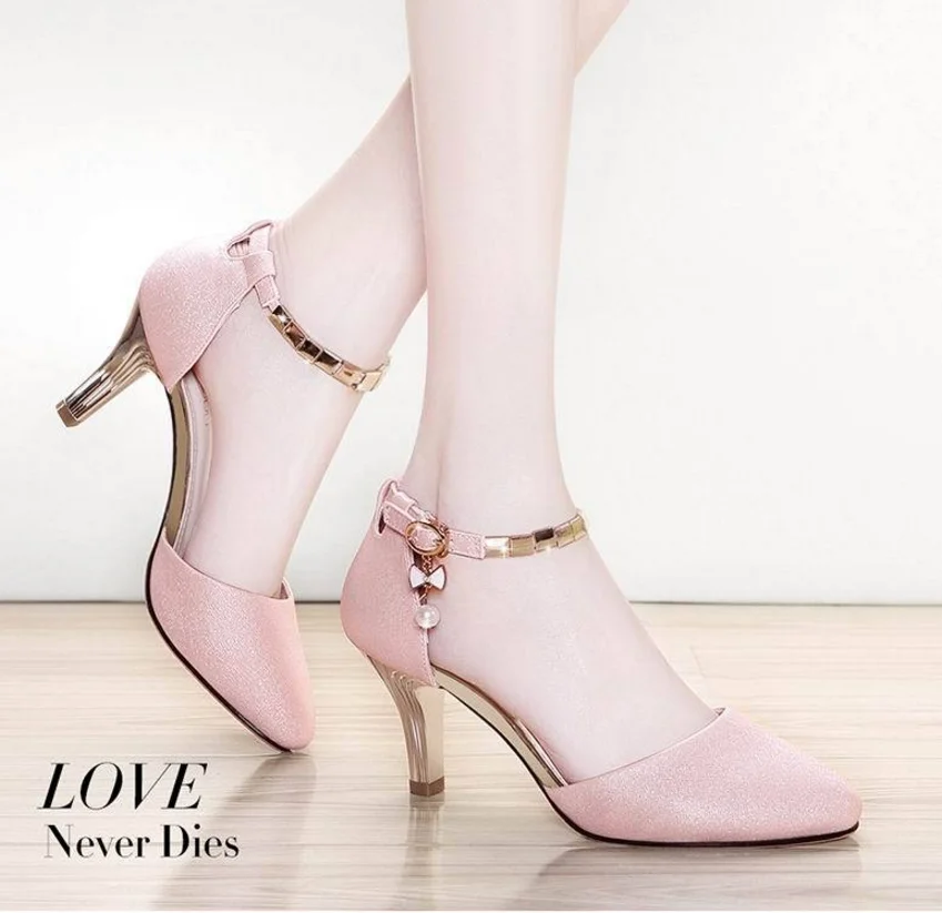 

New Arrival Women Sexy Elegant High Heel Sandals Shoes, Pink/white