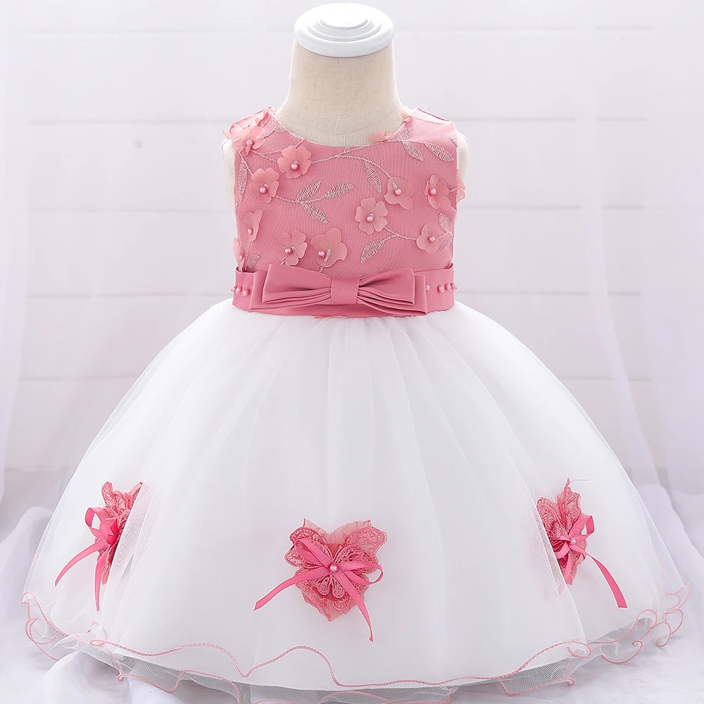 

3M to 2 years flower girl dress birthday party ball gown baby kids christening skirt L1896XZ, N/a