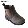SEAVO children grey pu upper with sequins winter boots