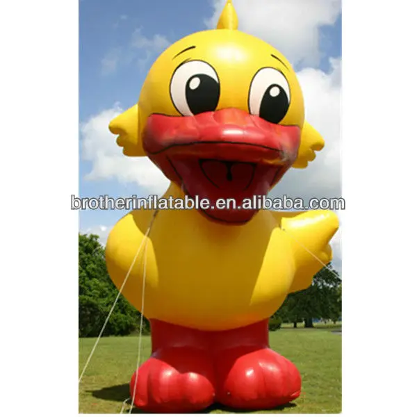 Inflatable Christmas Yellow Duck Hunting Decoys With Hat For Promotion