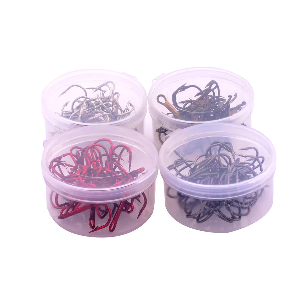 

Fishing Hooks New Circle Hooks Black High Carbon Steel 20pcs/Box, 4 colors