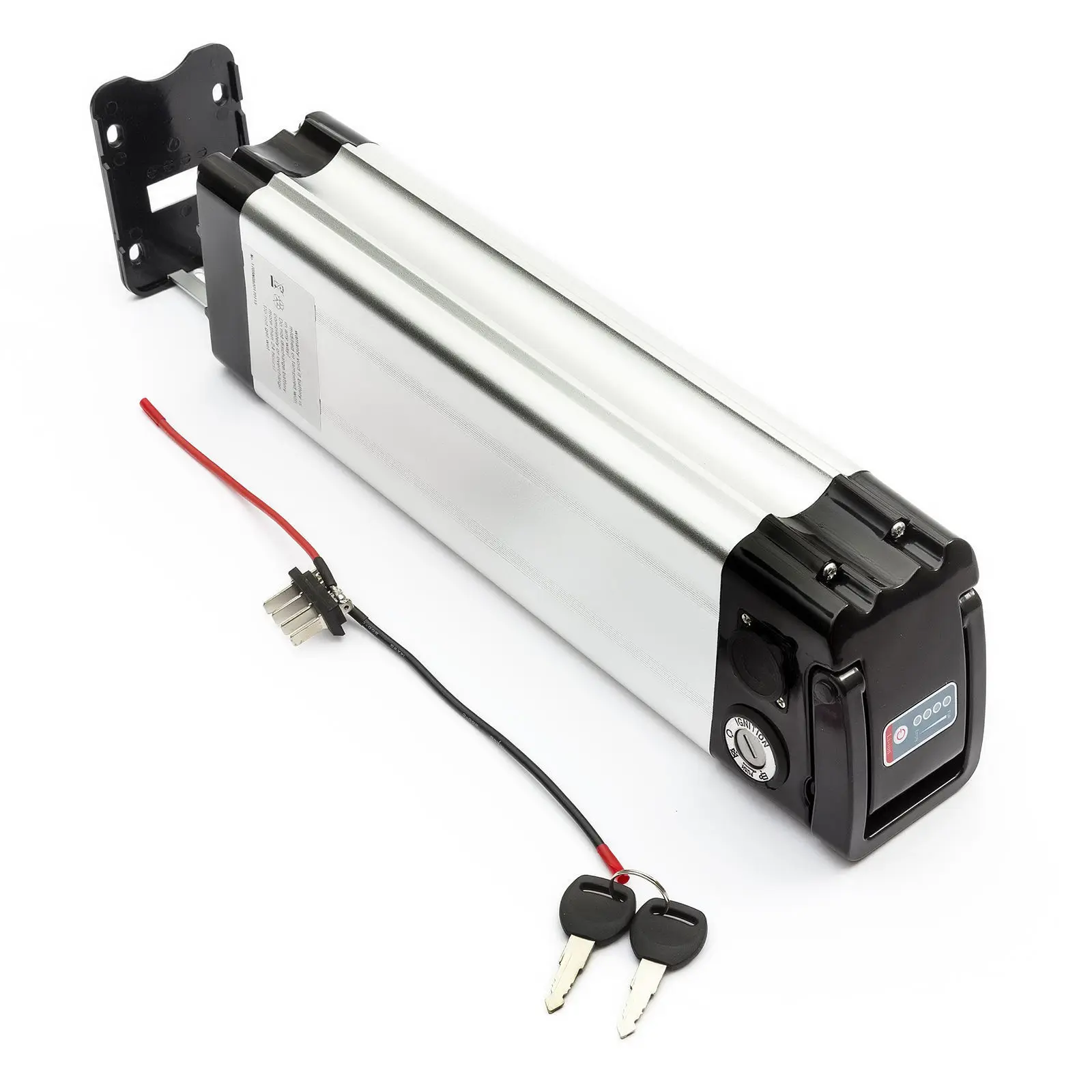 긴 사이클 수명 충전식 전자 자전거 배터리 36 V 12 Ah 실버 물고기 스타일 Buy Rehcargeable E 자전거