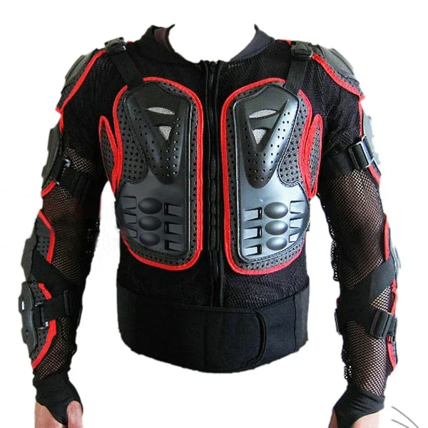 

Hot selling high quality body armor sports combination racing jackets motorcycle & auto racing wear, Black, red