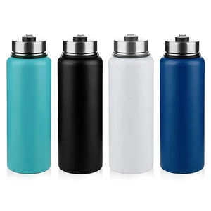 Image of Wholesale Custom Double Wall Insulated Stainless Steel Sports Vacuum Water Bottle