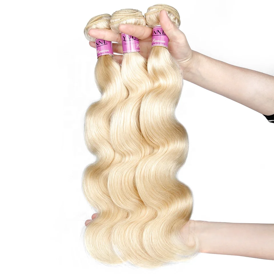 

YVONNE body wave human hair #613 blonde hair, 613 blonde color