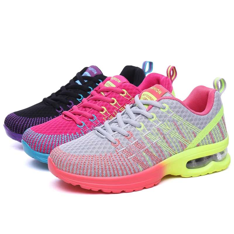 colorful athletic shoes