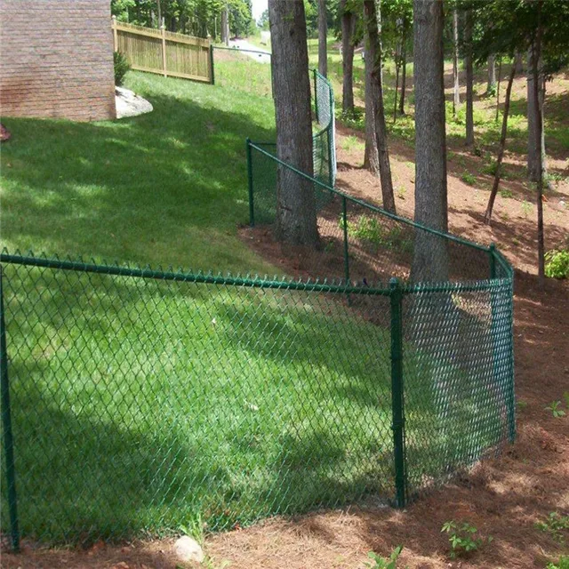1.2x10meters length galvanized metal chain link fence panels privacy with  posts outdoor screens mesh - AliExpress