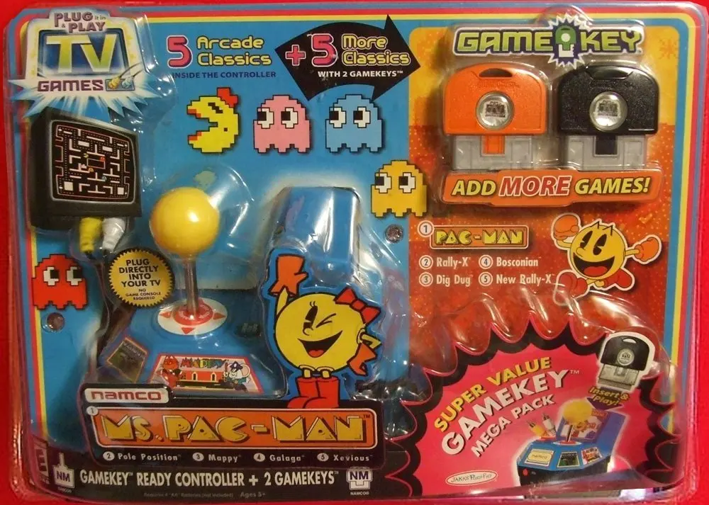 pac man plug and play tv video game