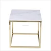Italian style white dining top square/round marble coffee tables