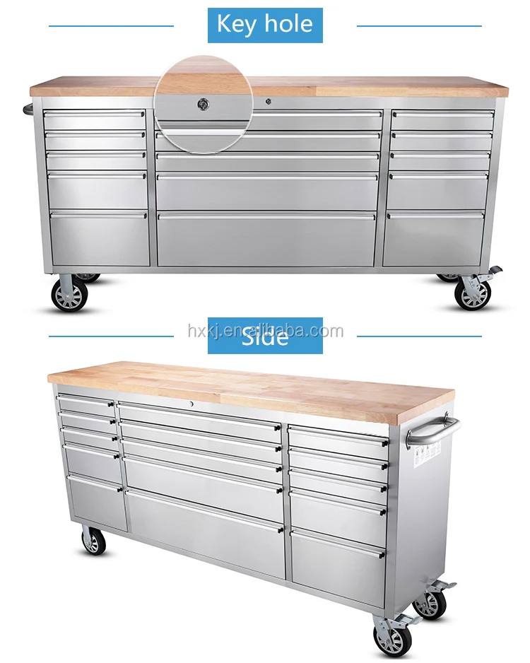 72" Stainless Steel General Tool Box / Tool Chest/ Tool With