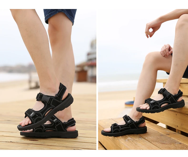 Men's Slipper Kito Beach Sole Thailand Leather And Thick Men Sho Turkey Sandal For Man