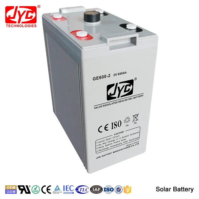 Maintenance Free Sealed Solar Gel Battery 2v 600ah Deep Cycle Battery for Solar/Telecom System