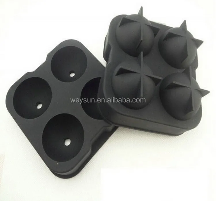 

50sets Ice Cube Ball Drinking Wine Tray Brick Round Maker Mold Sphere Mould Party Bar Silicone, N/a