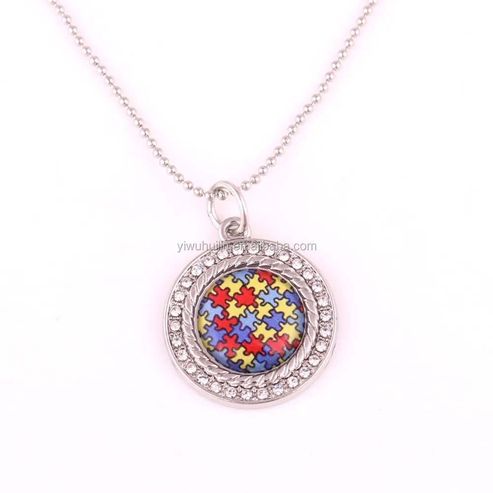 

IMG 0772 Fashion Vintage Jewelry Fashion magic puzzle circular pendant long beads necklace