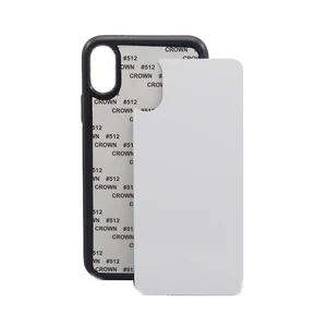 Blank Sublimation Phone Case 2D rubber silicon Cover for sublimation printing