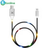 5V 2A Micro USB Cable Voice control led Wire USB Charger Sync Data Cable for For Samsung Xiaomi for Huawei Android Cable
