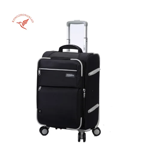 Color : Black, Size : 20 inches Travel Trolley Case Suitcase Spinner Hand Luggage Check-in Hold Luggage Expandable Strong Lightweight Small Business Universal Wheel Oxford Cloth GAOFENG
