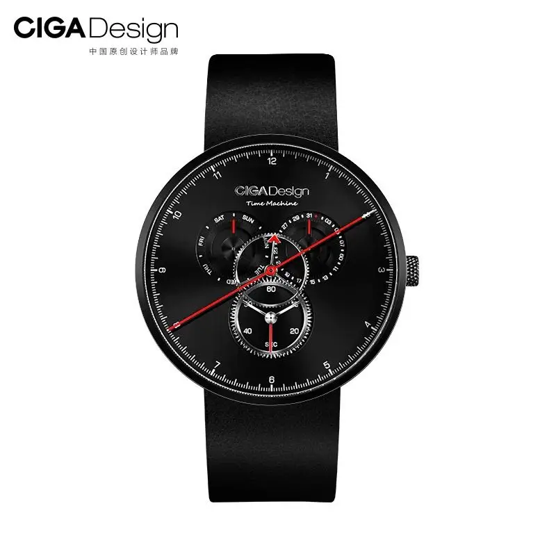 

Xiaomi Mijia Ciga Watch Time Machine Three Gear Design Simple Quartz Watch One Pointer Design Adjustable Date Watch