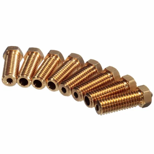 DUROZZLE Ruby Nozzle 0.4mm For QIDI Q1-Pro/X-Max3 / X-Smart3 / X-Plus3 3D Printer, Hardened & Abrasion Resistant, Nickel Plated Copper