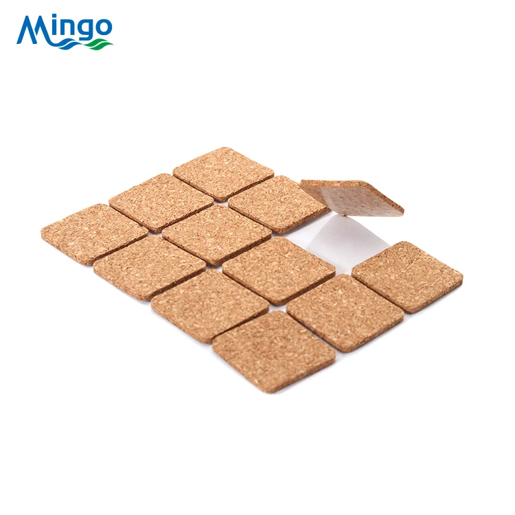 Self adhesive cork pads for furniture feet protector