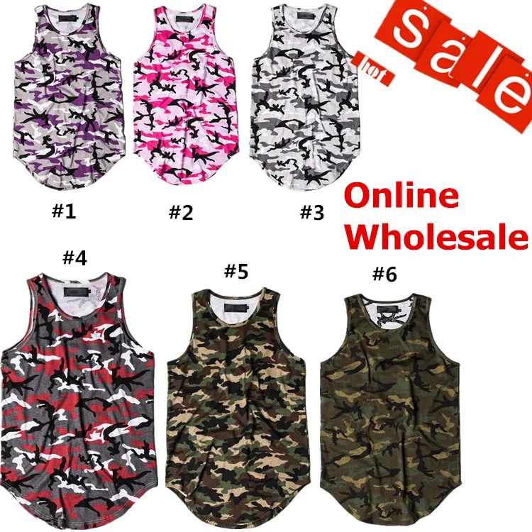 

Hot sale men's tank top full printed in stock online wholesale mens tank top