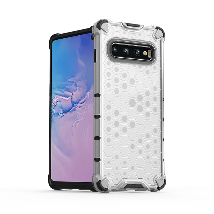 

2019 Hard Armor Honeycomb Bumper Phone Case For Samsung Galaxy S10 Shockproof Phone Case