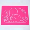 Foldable silicone baby feeding mat plates non-slip baby placemats tableware tray