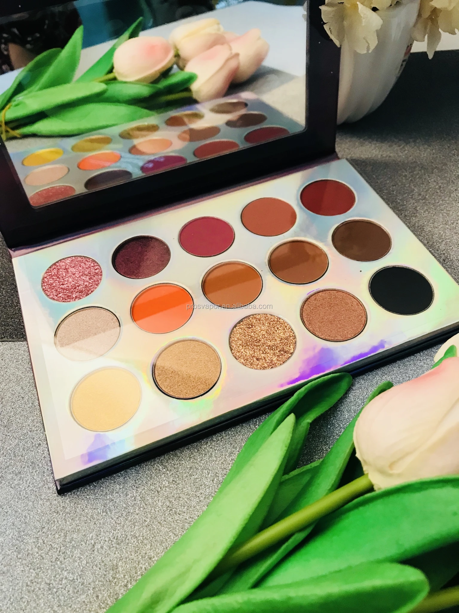 Custom Professional Pigmented Pink Eyeshadow Palettes Private Label