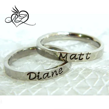 name stackable thin stainless ring steel rings larger