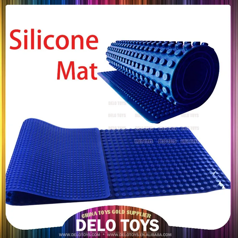 silicone brick building play mat