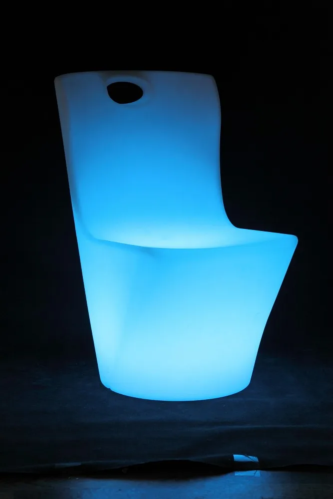 Outdoor And Indoor Rechargeable Led Chair Illuminated Light Up Plastic ...