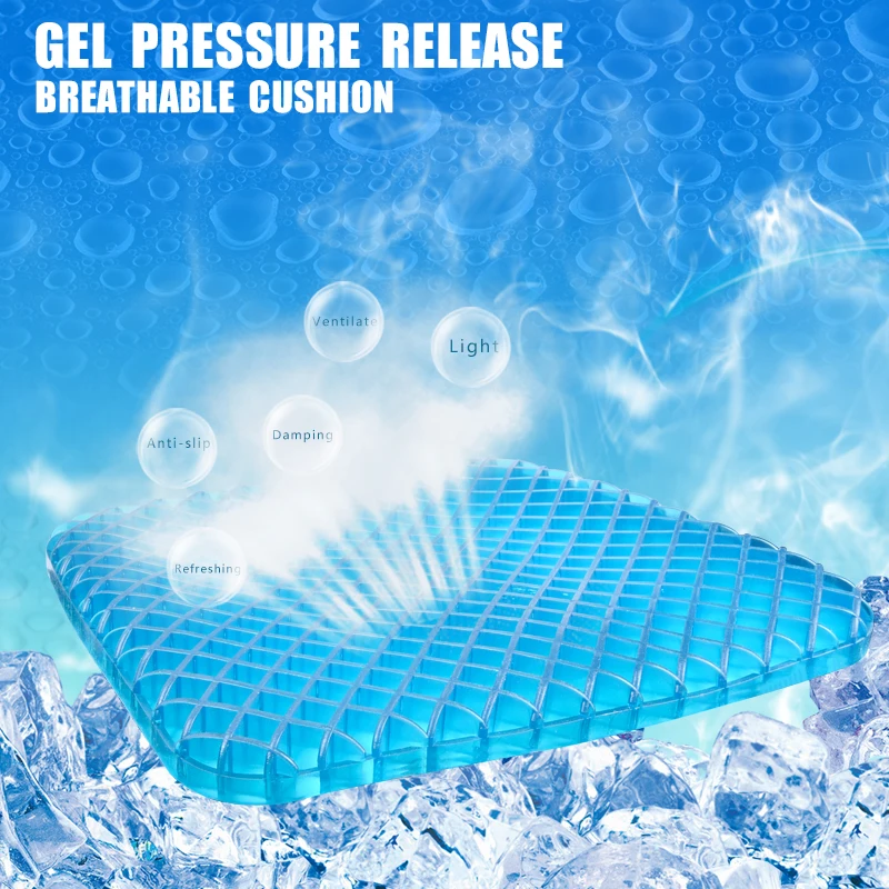 2019 New Product Bistratal Design Gel Seat Cushion Cooling