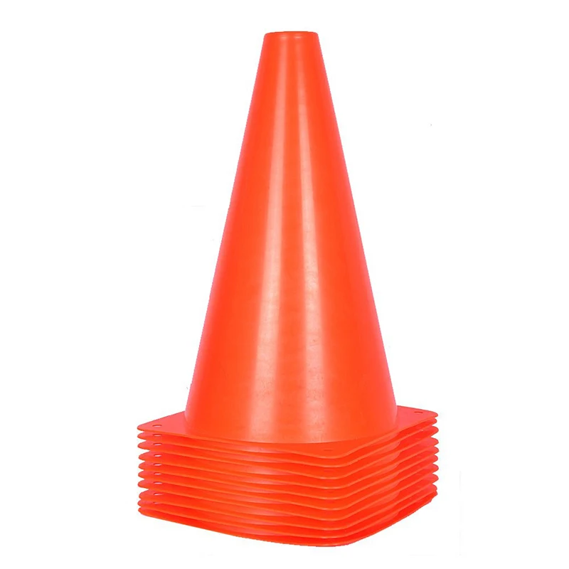 

15 inch Plastic Cones PVC Traffic Cone agility marker cones, Orange white blue yellow red