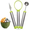 stainless steel Creative Fruit Digger watermelon Melon Baller fruit carving tools