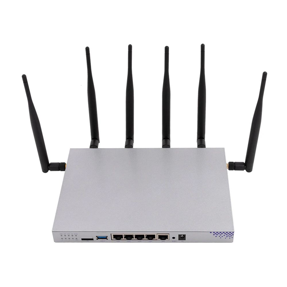 

OEM ODM cat4 cat6 mini PCIE 4G module Ite 3G high quality openwrt gigabit dual band 2.4Ghz 5.8Ghz wifi router, Silver